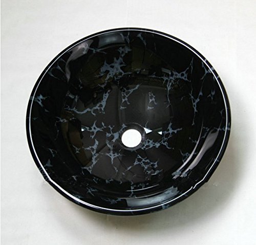 Lavabo vasque en verre trempé peint à la main design luxe Gowe