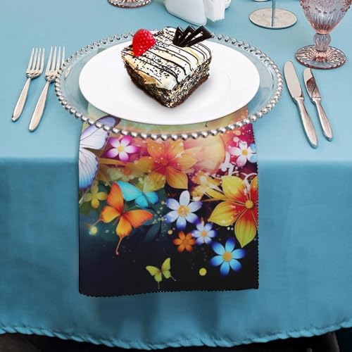Servilletas de Tela con Mariposas - Set 4 Piezas miniatura 4