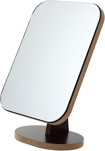 FOMIYES Espejo de maquillaje portátil, espejo de tocador vintage, espejo de tocador portátil, escritorio movible, espejo cosmético ajustable, espejo