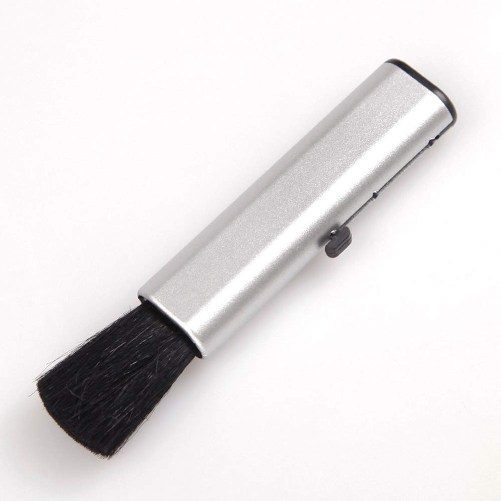 Brosse de nettoyage portable évolutive pour lentilles - Brosse de nettoyage souple et élastique - Outil de nettoyage de routine - 1 pièce
