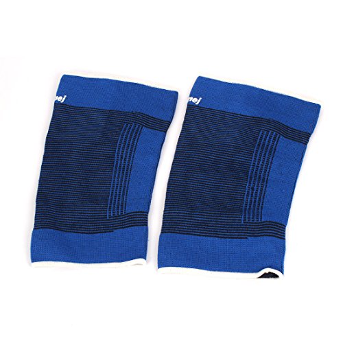 Soporte elástico para muslo Ruilogod par rayas azul y negro miniatura 1
