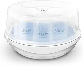 Esterilizador De Microondas para Mamadeiras Bicos e Chupetas Philips Avent Azul/Branco