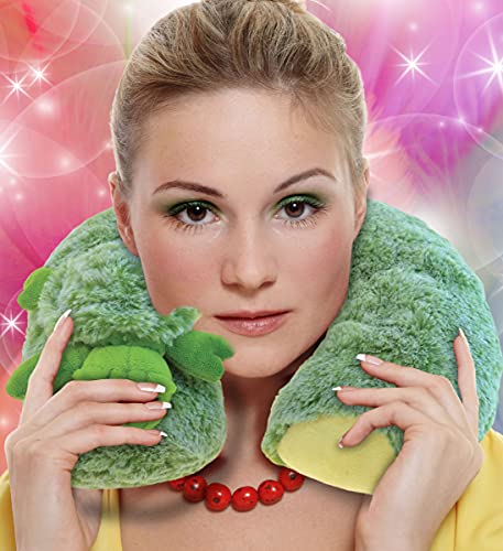 Almohada cuello tortuga de peluche suave 28 cm miniatura 6