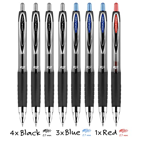 Signo 207 Bolígrafos Gel Retráctiles Uni 0.7mm 8 Unidades miniatura 2