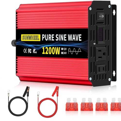 inversor de corriente 1200 watts marca SUNWHEEL