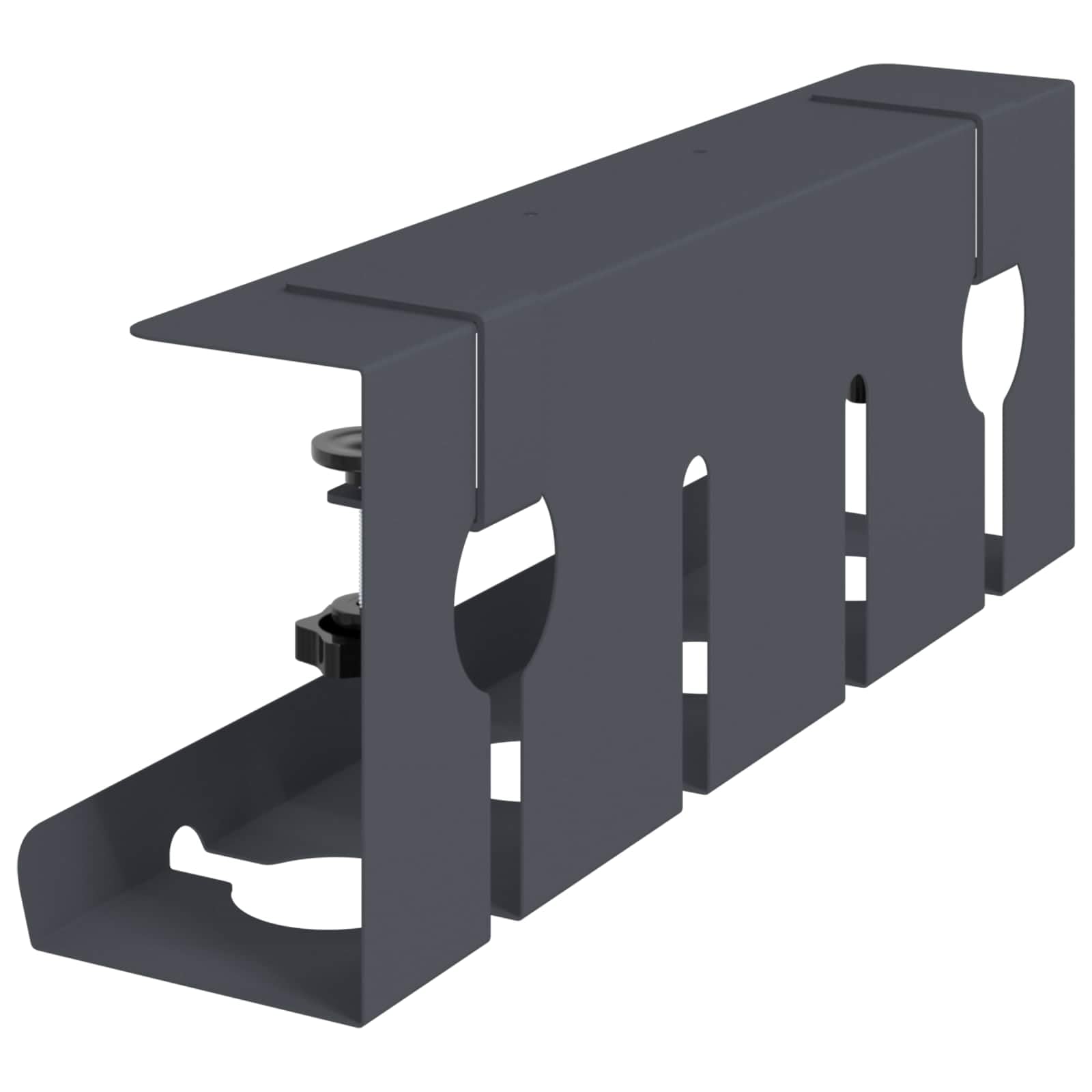 Plateau de Gestion de câbles sous Le Bureau 2 pc Anthracite,Chemins de câbles,8007571