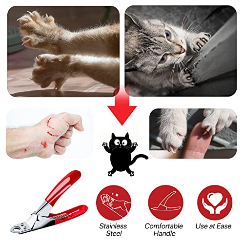 Pettom Dog Cat Nail Clipper Professional Pet Claw Trimmer Stainless Steel Pet Toes Cutter Grooming Tool For Small Medium Dogs Cats (Guillotine Nail Clipper) #TOP2