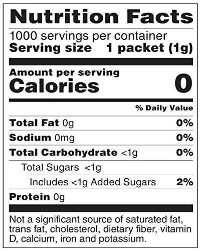 Amazon Brand - Happy Belly Zero Calorie Yellow Sucralose Sweetener Powder Packet, 1000 count (Previously Sugarly Sweet), 2.2 pound (Pack of 1) - image 5