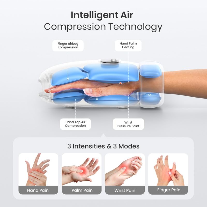 Hand Massager with Heat and Compression - image 2