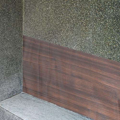 Papel autoadhesivo veta de madera marrón para renovar encimeras 6