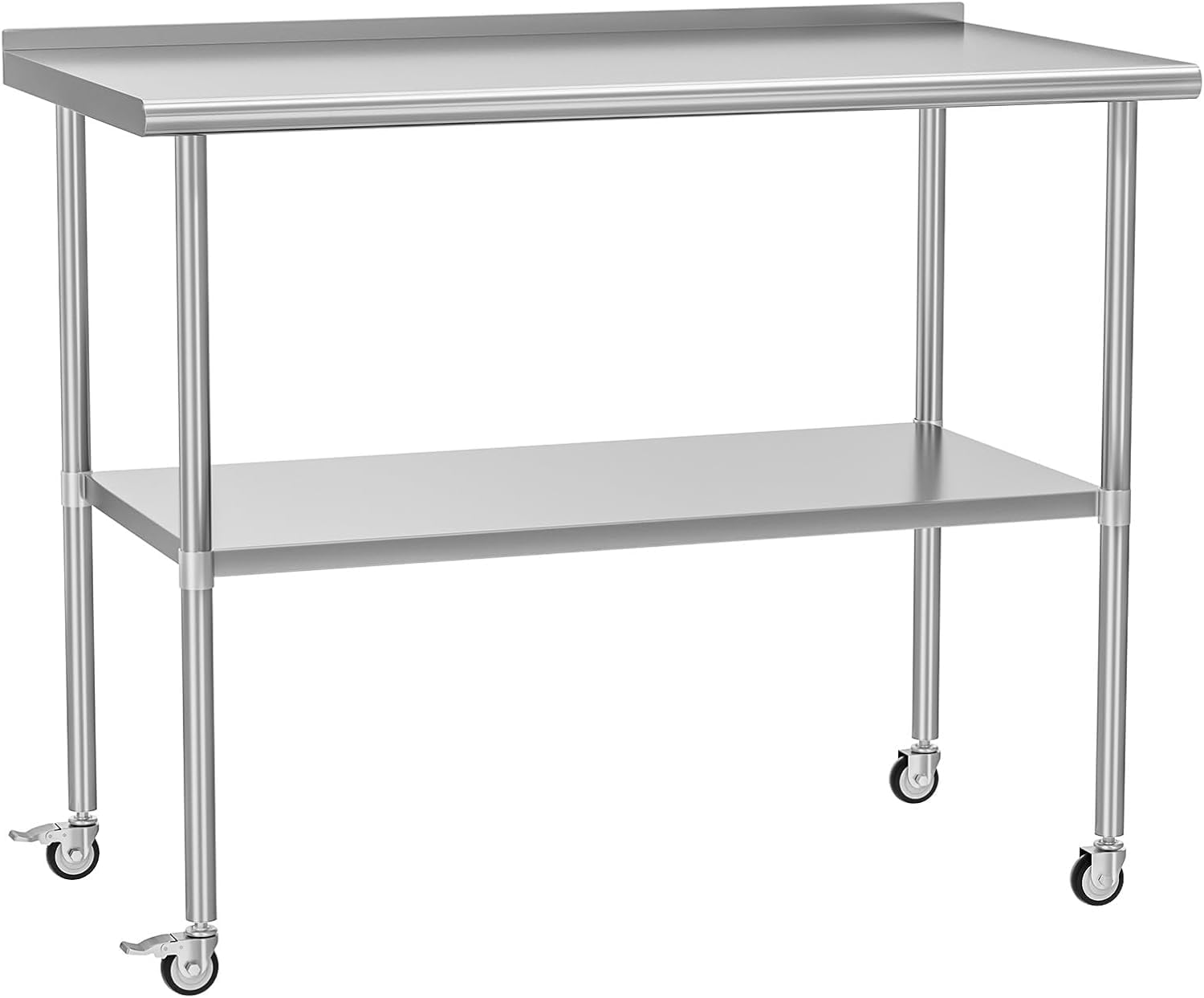 Stainless Steel Table with Wheels - 30