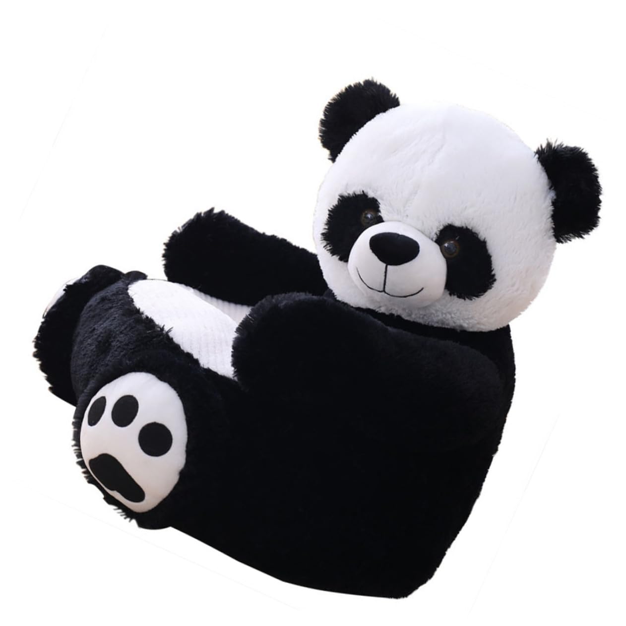 Coussin siège panda enfant pour aménager un coin lecture confortable au salon