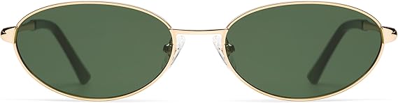 Retro Oval Sunglasses for Women Mens with Spring Hinge Sunnies AP3696