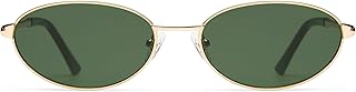 Appassal Retro Oval Sunglasses for Women Mens with Spring Hinge Sunnies AP3696