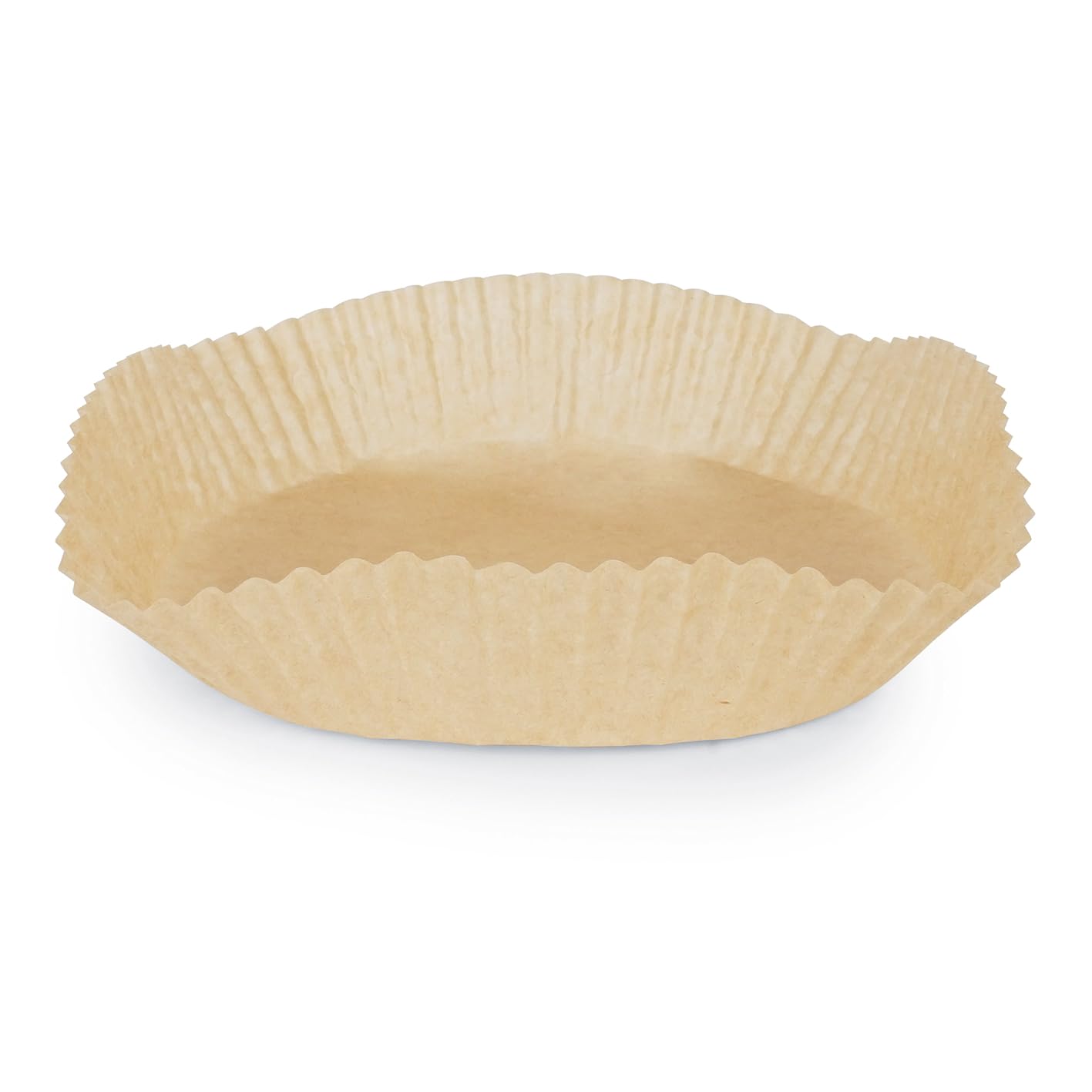 GOURMETmaxx Round Baking Paper for Hot Air Fryer, 5 to 8 litres, Baking Parchment Trays, Non-Stick & Oil Resistant, Airfryer Baking Paper, Flexible Shape, Pack of 100, 23 x 23 x 4.5 cm