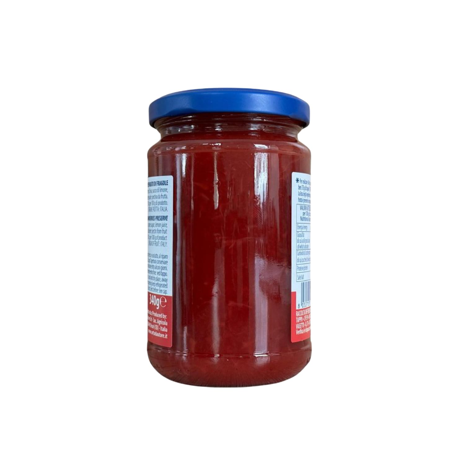 Preparato alla Frutta di Fragole 340g Spalmabile Dolce per Colazione e Dessert Qualità Italiana – Variazioni 4/8/12 Pezzi (12 PEZZI)