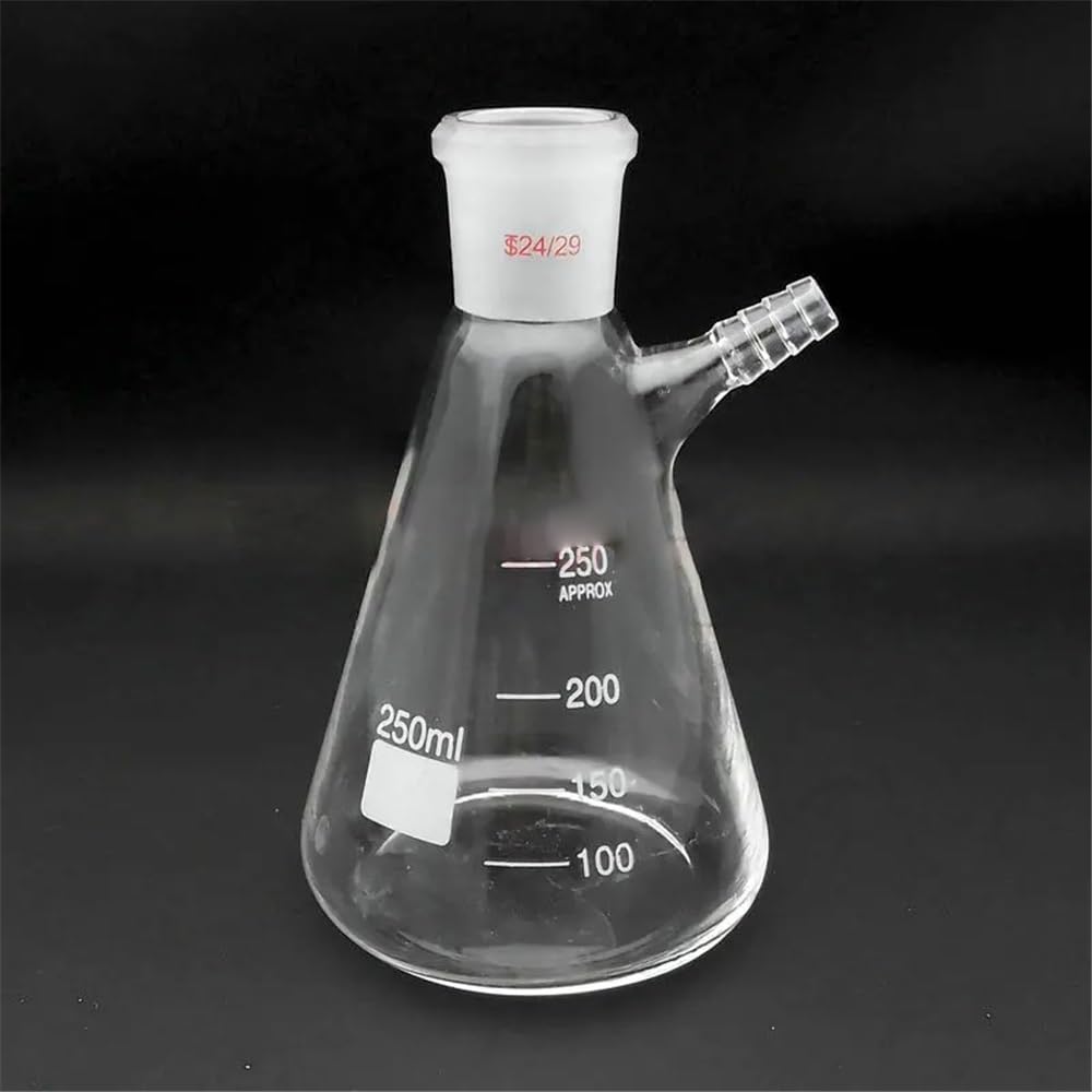 Botellas de vidrio, Matraz cónico esmerilado estándar de laboratorio con boquilla, 50-2000 ml(2000ml caliber 24mm)