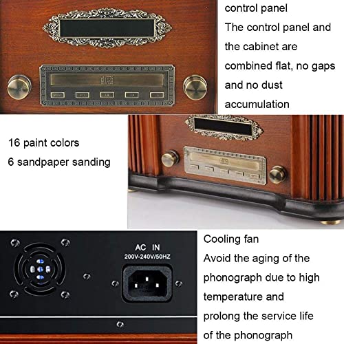 JRZTC Système stéréo à Platine Vinyle Wood Classic avec Connexion Bluetooth, Lecteur de disques Vinyle, Haut-parleurs… - Les Beatles, Paul McCartney, John Lennon, RIngo Starr, George Harrison JRZTC Système stéréo à Platine Vinyle Wood Classic avec Connexion Bluetooth, Lecteur de disques Vinyle, Haut-parleurs… – Image 6