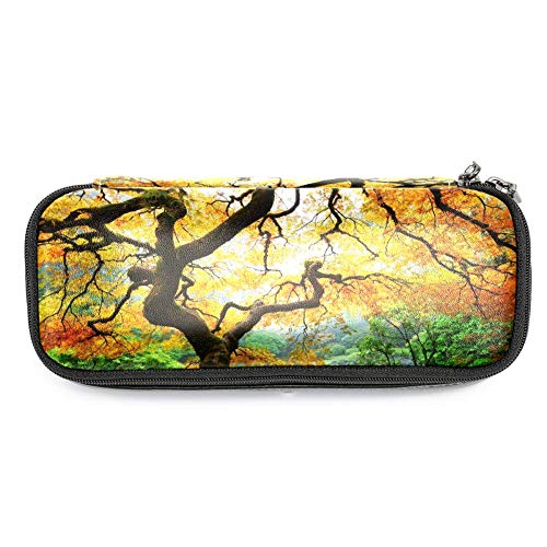 Preisvergleich Produktbild Personalisierbares farbiges Federmäppchen, Kapazität, Stifteetui, Doppelreißverschluss, Schreibwaren-Tasche, Kosmetiktasche mit Fächern für Mädchen, Jungen und Erwachsene