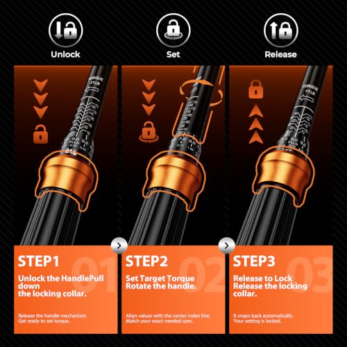 SUZUME 3PCS Torque Wrench Set