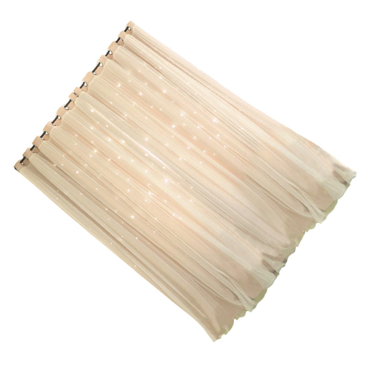 Rideau occultant beige à étoiles ajourées pour illuminer la chambre de votre enfant