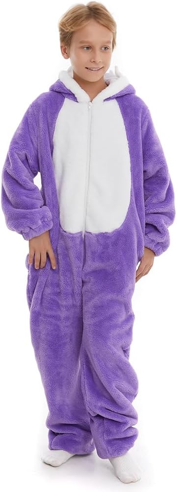 HSCTEK Child Luxury Double-sided Flannel Shark Onesies with Hoodie(One set for single one) - Image 2