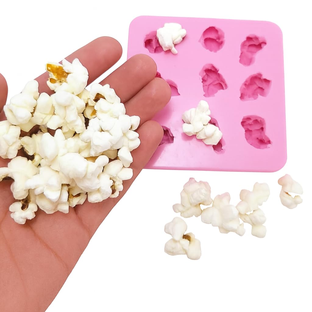 Popcorn Silicone Mold 9 cavities Wax mold Resin mold Soap mold Realistic cinnamon Flexible mold NC046