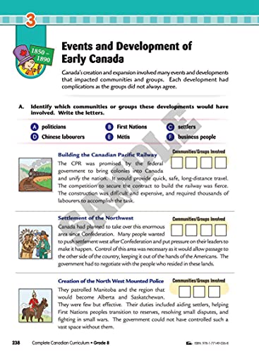 Complete Canadian Curriculum 8 (Revised & Updated): A Grade 8 integrated workbook covering Math, English, History, Geography, and Science - Image 7