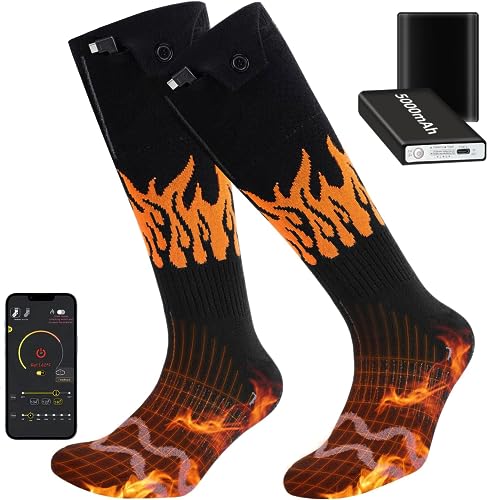 Heated-Socks-for-Men-Women-2022-Upgraded-Rechargeable-Electric-Heated-Socks-Unisex-Powered-Cold-Weather-Heat-Socks-for-Outdoor-Riding-Camping-Hiking-Motorcycle-Skiing-Warm-Winter-Socks