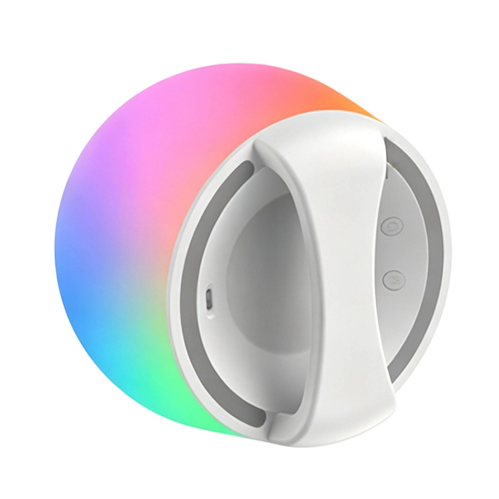 Drtlpmb Multicolor Color Changing Night Lamp With Soft Silicone Body, Led Bedside Glow For Bedroom Nursery And Family Use, Rounded Tabletop Design 6.10 X 6.22 In Decorative Table Lamp