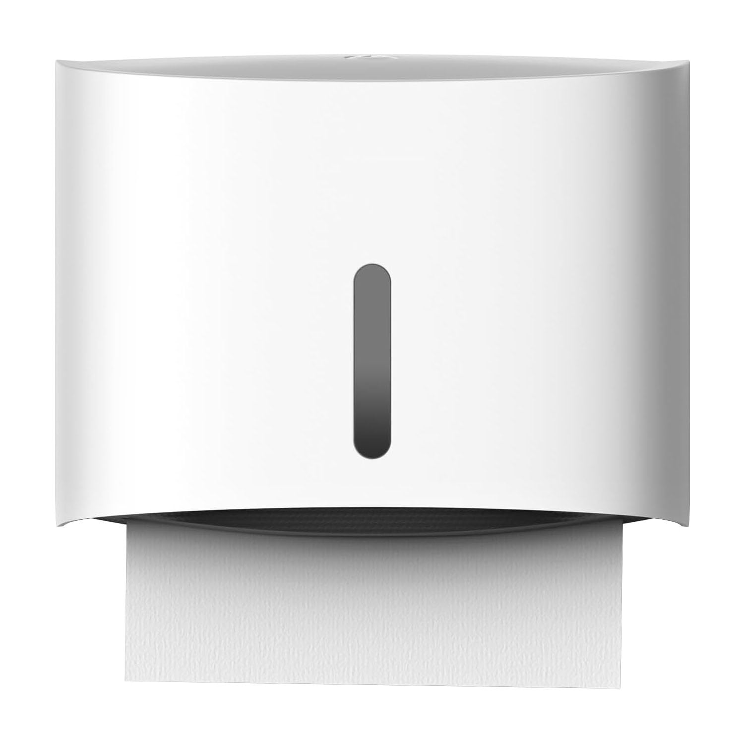 Paper Towel Dispenser Wall Mount, Adhesive Multifold Fold Hand Towel Dispenser, for Office Bathroom Kitchen and Restaurant Disposable Hand Towels Wall Hangin (White)