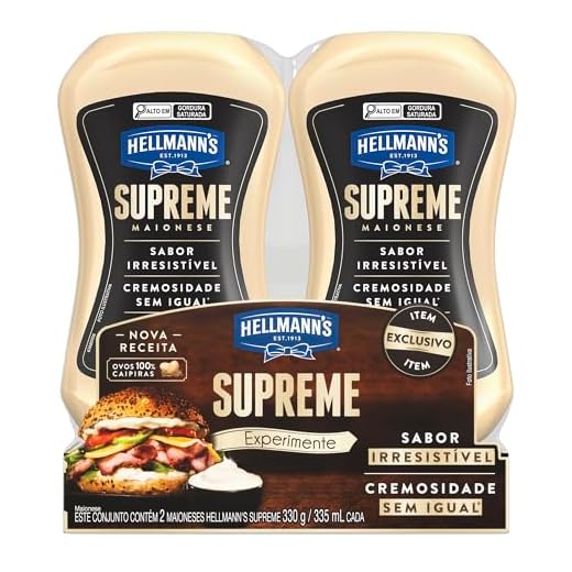 Hellmann's Maionese Supreme 330 g 2 unidades