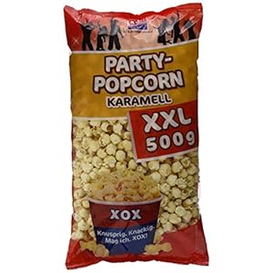 XOX Party Popcorn Karamell XXL 500g, 4er Pack (4 x 500g)