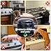 TWQA 5-Pack Stove Knob Safety Covers,Upgraded Press Gas Stove Knob Locks,Durable Design Childproof Oven Knob Locks for Babies and Pets, Sticky and Easy to Install,Black