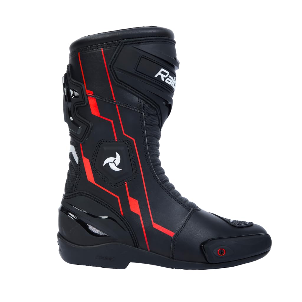 Raida Aeroprix Racing Boots | CE Waterproof Motorcycle Boots | Replaceable Toe Sliders | TPU Shin, Ankle & Heel Protection | Anti-Skid Sole | Track & Street Riding Boots-picture-27