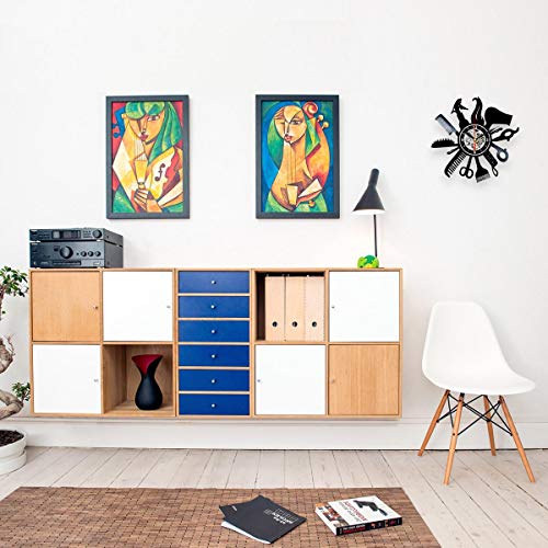 Hairdresser Vinyl Clock - Record Wall Art - Hair Salon Decor - Barber Gifts #TOP4