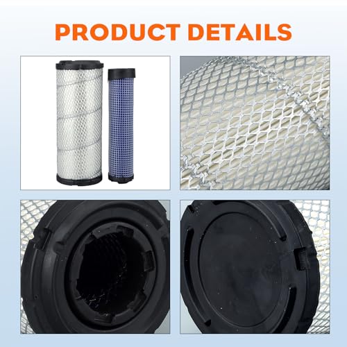 Hipa 11013-7044 11013-7045 Air Filter Tune Up Kit for Kawasaki 11013-7019 11013-7020 FX730V FX850V FH721V FX691V FX801V FH641V FX1000V FH680V FH601V FX751V FD731V FX651V 49065-2071 Oil Filter