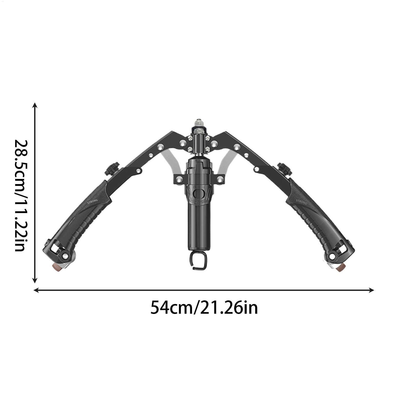 Arm Trainer, Home Gym Expander, Adjustable Hydraulic, Chest Strengthener, Abdominal Wheel, Upper Body Workout, 22-440 Lbs, 21.26x11.22 Inches, Power Resistance Trainer