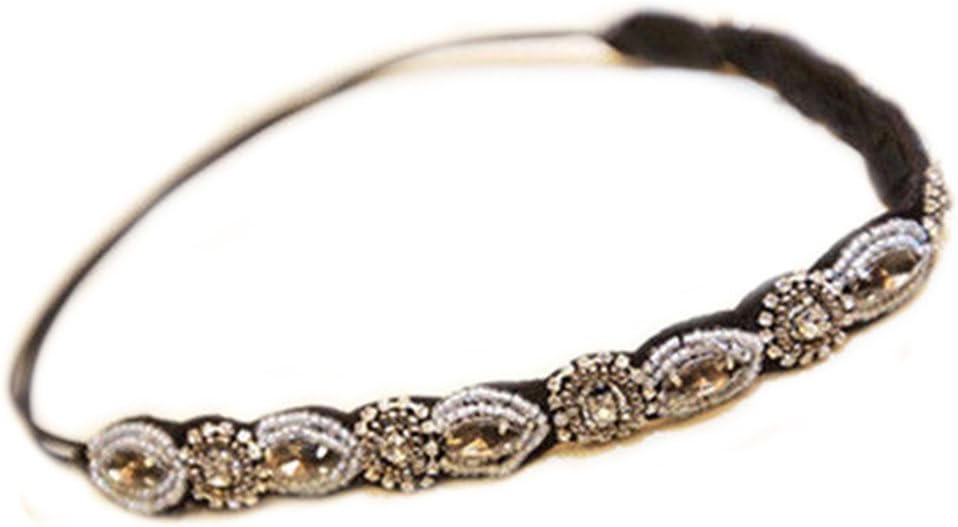 Fashion Women's Crystal Rhinestone Beads Headband Hair Band