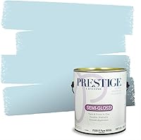 Vista 11 de Prestige Paints. - Base y pintura para exteriores en un solo galón, 1 galón. plano, comparable con Sherwin Williams Topsail.