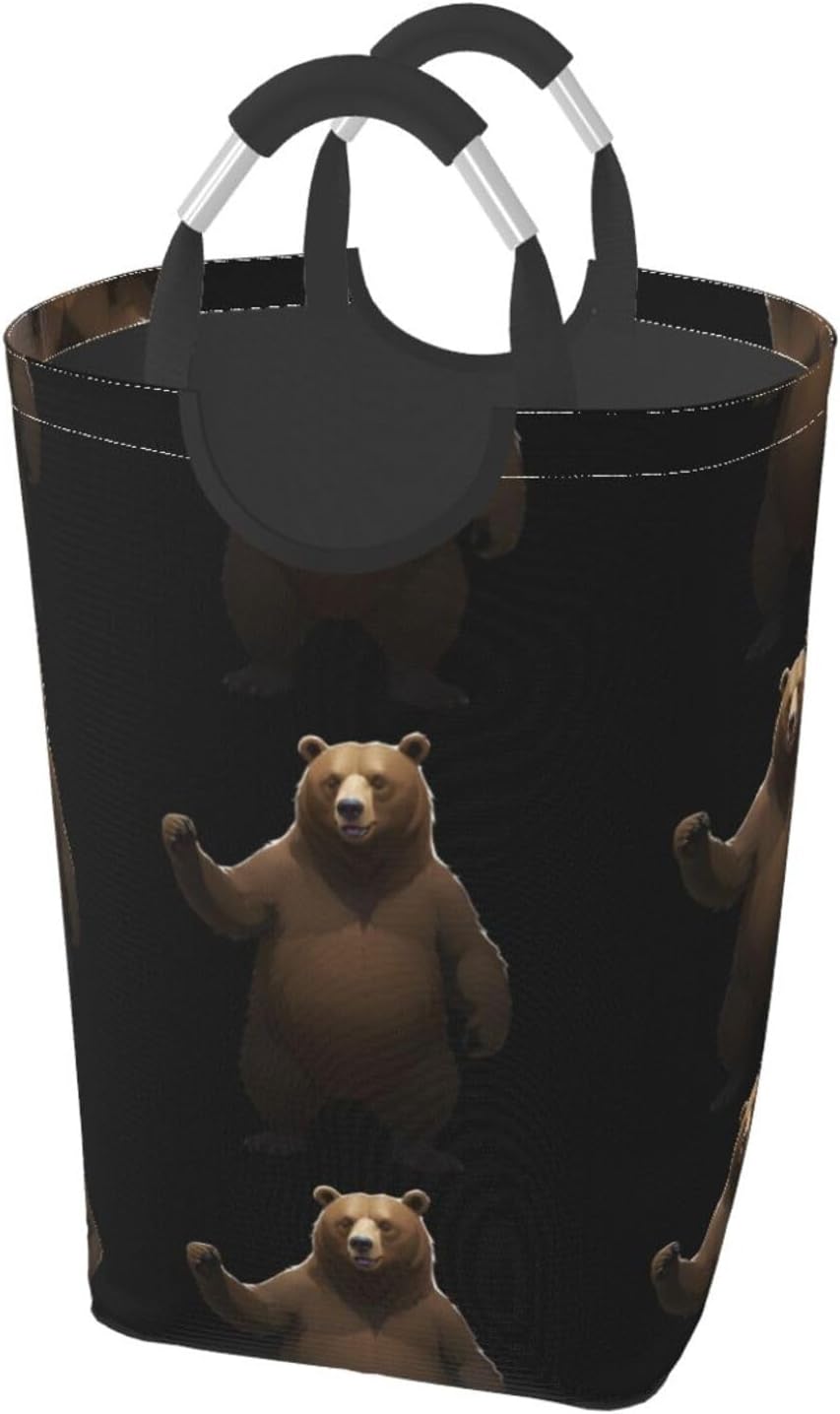 Data Bear Binary Foldable storage bag, 50L capacity, suitable for laundry room, dormitory bedroom, dirty clothes storage basket.