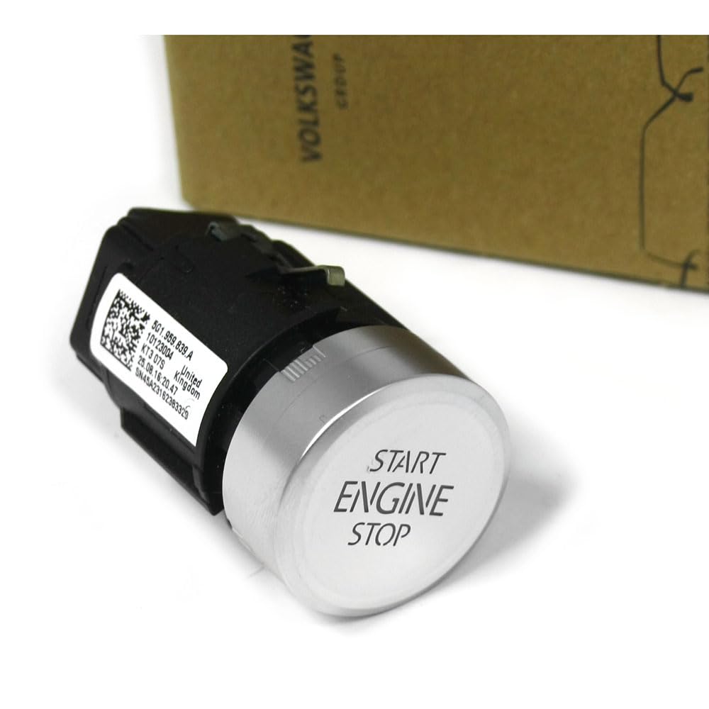 Original VW Start-Stop Schalter Aluminium – Für Tiguan, Tarraco (5NB959839A 3Q7)