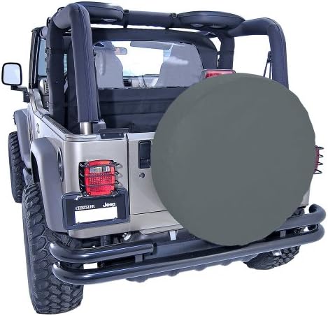 Rugged Ridge | Spare Tire Cover, 27-29 Inch, Black Denim | 12801.15 | Fits 27-29 Inch Tires