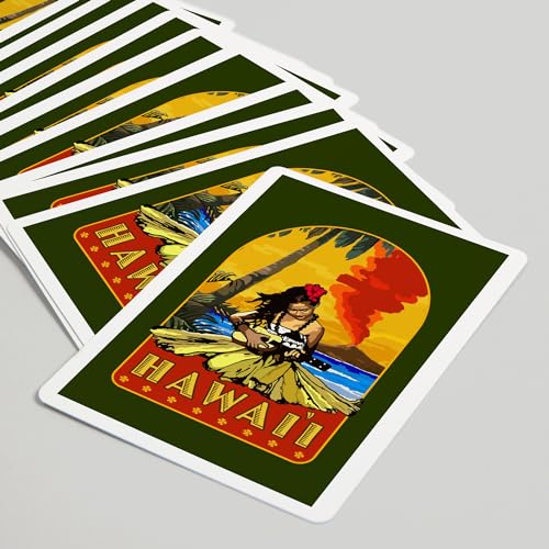 Lantern Press Hawaii, Hula y Ukulele, Baraja Póker 52 Cartas miniatura 5