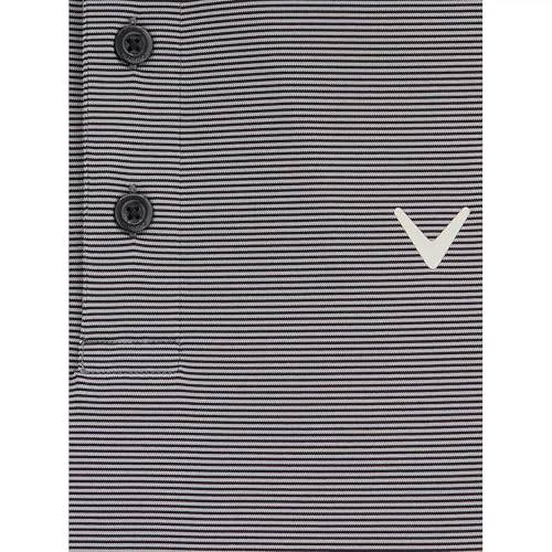 Callaway Performance Polo de Golf para Hombre con Tecnología de Absorción de Humedad | Polo de 3 Botones - Raya Caviar Talla XL miniatura 4