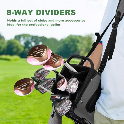 UNIHIMAL Golf Stand Bag with 8 Way review - Lightweight 8-Way Top Divider Stand Bag Image 7