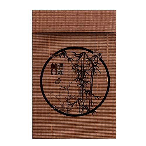 TINGTING Fensterläden, Anpassung Rollo Bambus, Bildschirm Für Studie Balkon Restaurant Teehaus Wohnzimmer Büro Kann Isolierung Heben (Farbe : Circle bamboo, größe : 1 * 1M) Cover