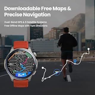 Amazfit Balance 2 Smart Watch 47mm 1.5" AMOLED Sapphire Glass, Offline Maps, Dual Band GPS, 21 Days Battery, 170+ Sport Modes, Hyrox & Golf Mode, Heart Rate & Sleep Tracker for Android & iPhone