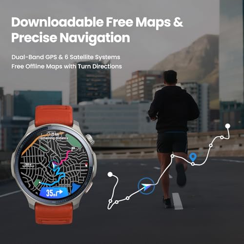 undefined Amazfit Balance 2 Smart Watch 47mm AMOLED Sapphire Glass Display, Offline Maps, Dual Band GPS, 21 Days Battery, 170+ Sport Modes, Hyrox & Golf Mode, Heart Rate & Sleep Tracker for Android & iPhone の商品画像 3