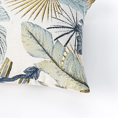 Rumor Decorative Throw Pillow Covers Set Of 2 Cushions Cases Soft Jacquard Sunflower Leaf Home Decoration #TOP1